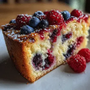 Fresh Berry Buckle Cake