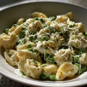 Goat Cheese & Pea Pasta