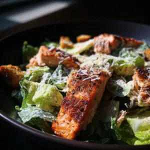 Blackened Salmon Caesar Salad