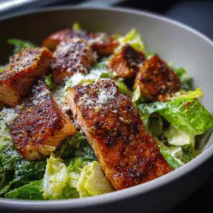 Blackened Salmon Caesar Salad