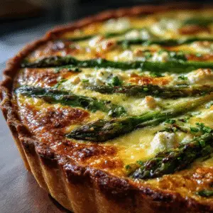 Asparagus & Goat Cheese Quiche