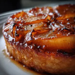 Caramelized Onion & Garlic Tarte Tatin