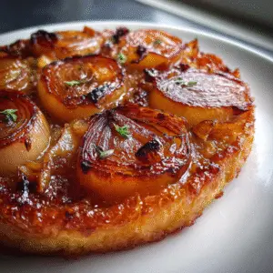 Caramelized Onion & Garlic Tarte Tatin