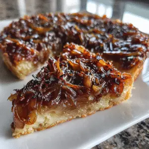 Caramelized Onion & Garlic Tarte Tatin