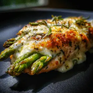 Asparagus & Cheese Stuffed Chicken Breast