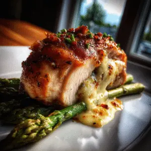 Asparagus & Cheese Stuffed Chicken Breast