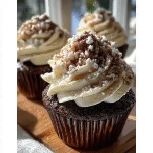 Churro Chocolate Cupcakes