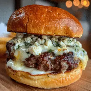 Blue Cheese Smash Burger