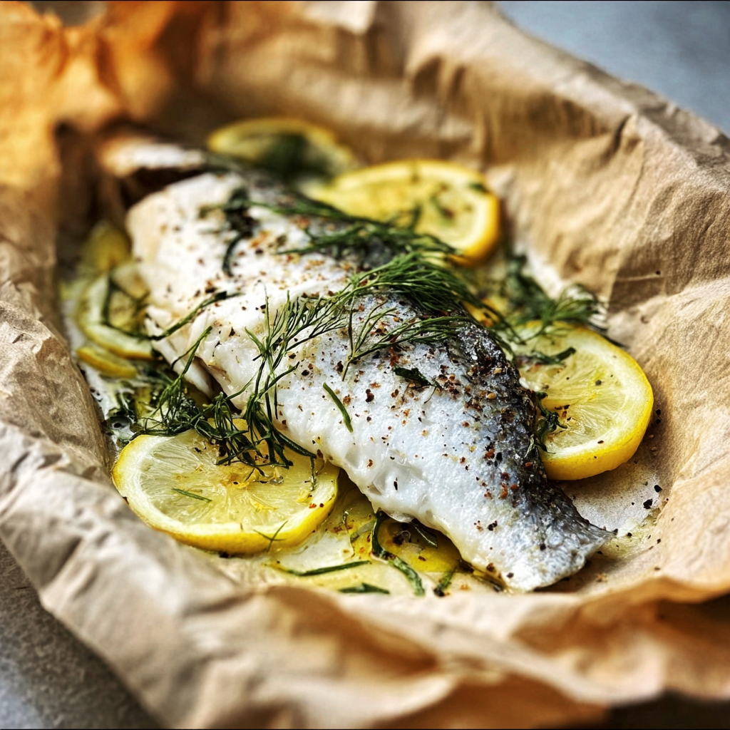 Fish en Papillote (Baked Fish in Parchment)