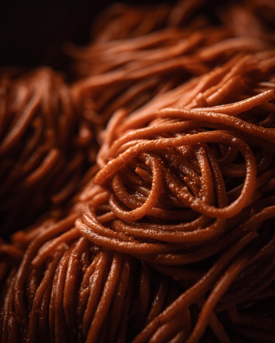 Close-up of cooked pasta, perfect for a pasta salad high protein recipe.