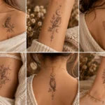 35 dainty owl tattoo ideas for women with fine line floral and celestial designs