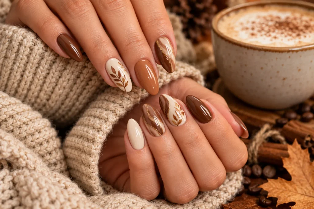 Caramel Latte Nails