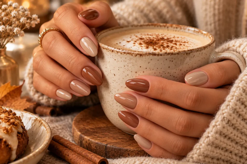 Caramel Latte Nails