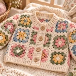 Granny Square Baby Cardigan