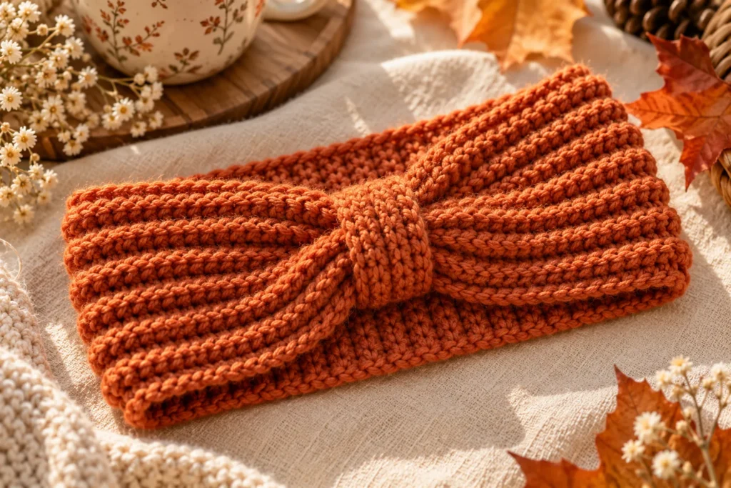 Basic Ribbed Crochet Headband