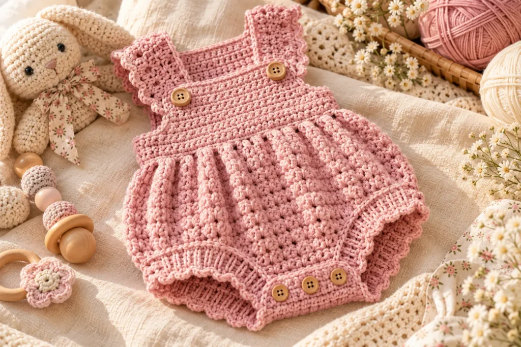 Crochet Baby Romper