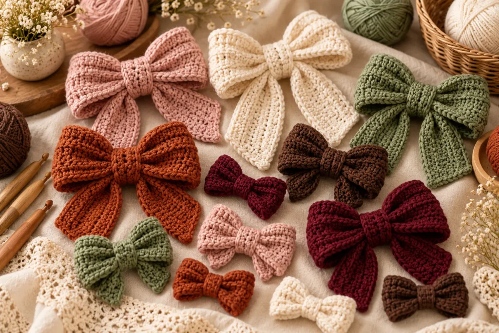 Crochet Bow Collection