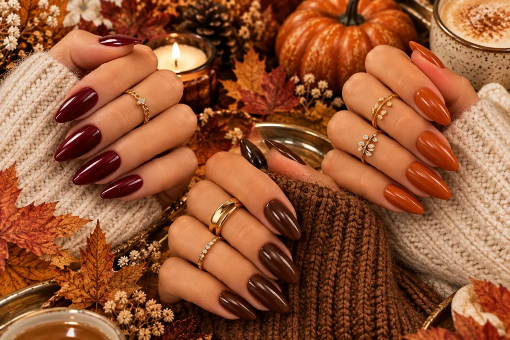 Burgundy, Brown & Burnt Orange
