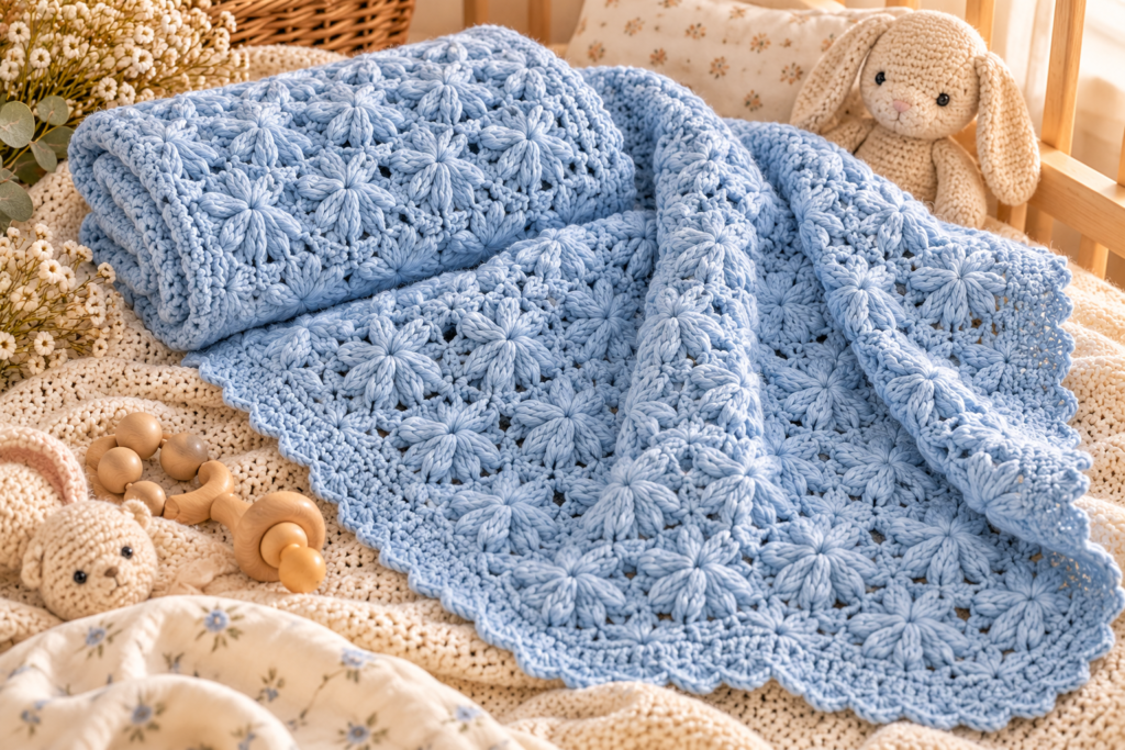 Crochet Wrap With Matching Accessories