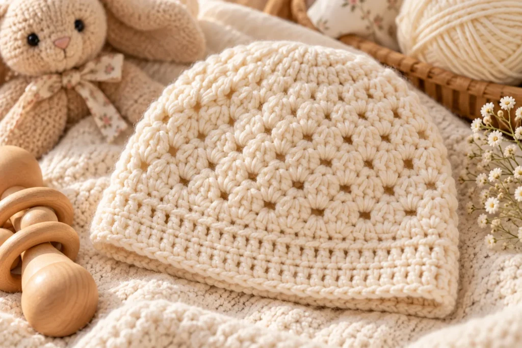 Classic Crochet Baby Beanie