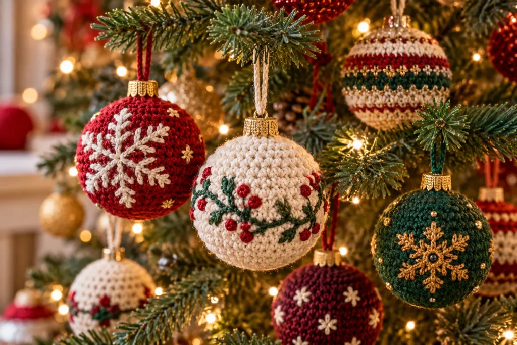 Crochet Christmas Baubles