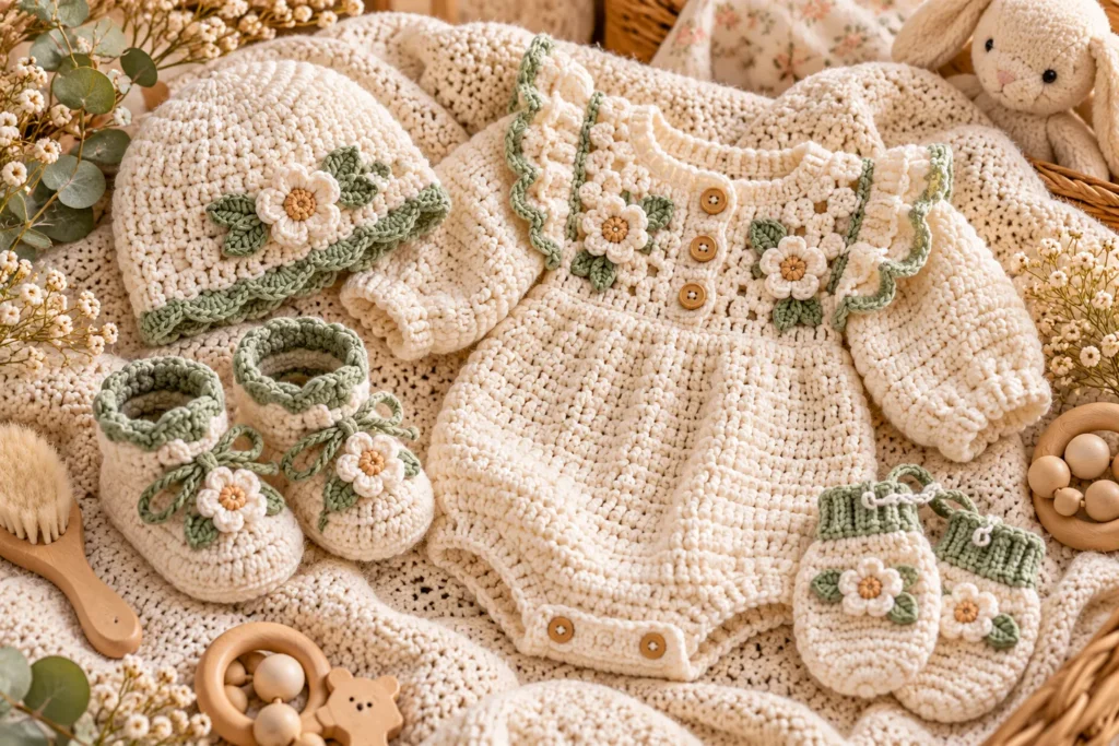 Complete Crochet Baby Set