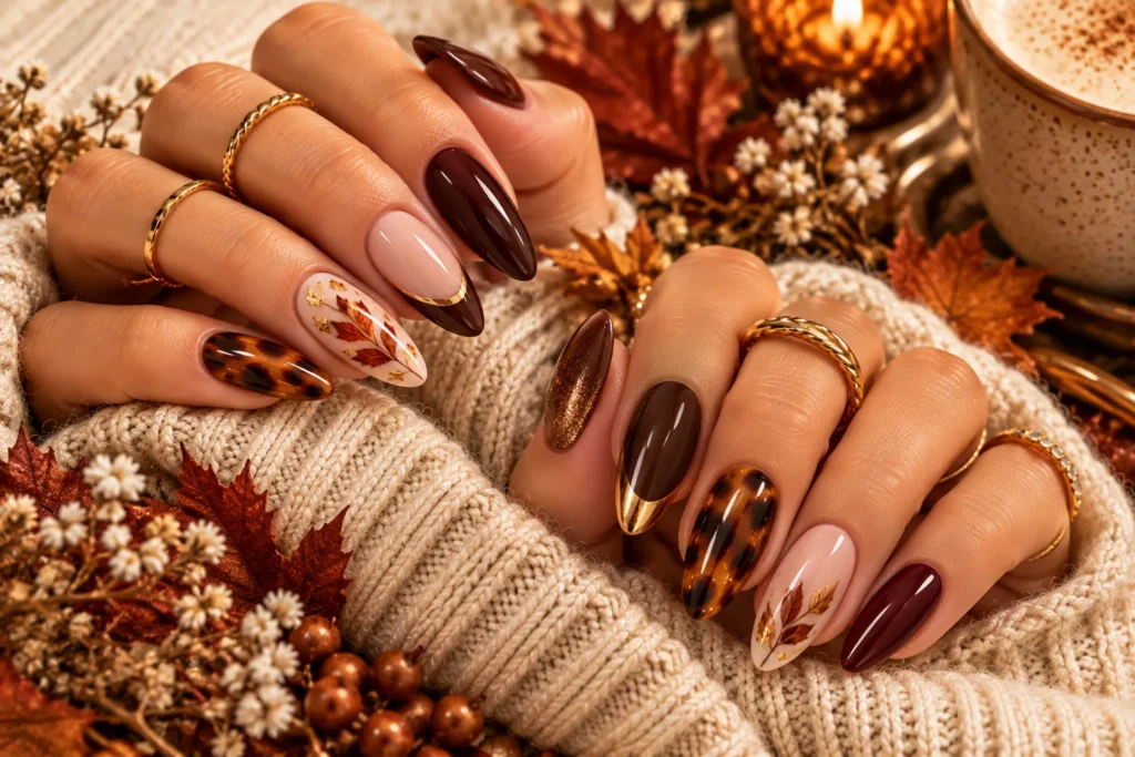 Tortoiseshell & French Tips