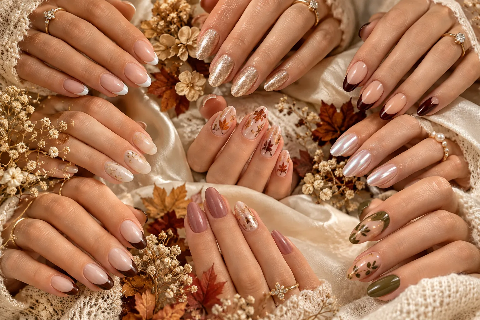 Main Image — 17 Fall Wedding Nails
